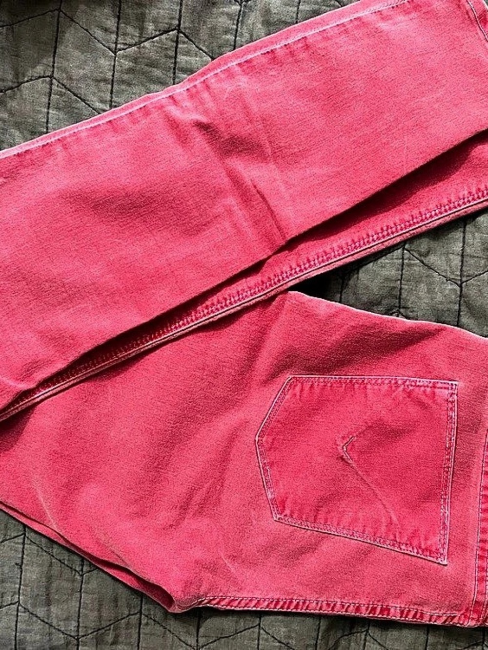 Hudson Nico Midrise Super Skinny Jeans Red Waist 27